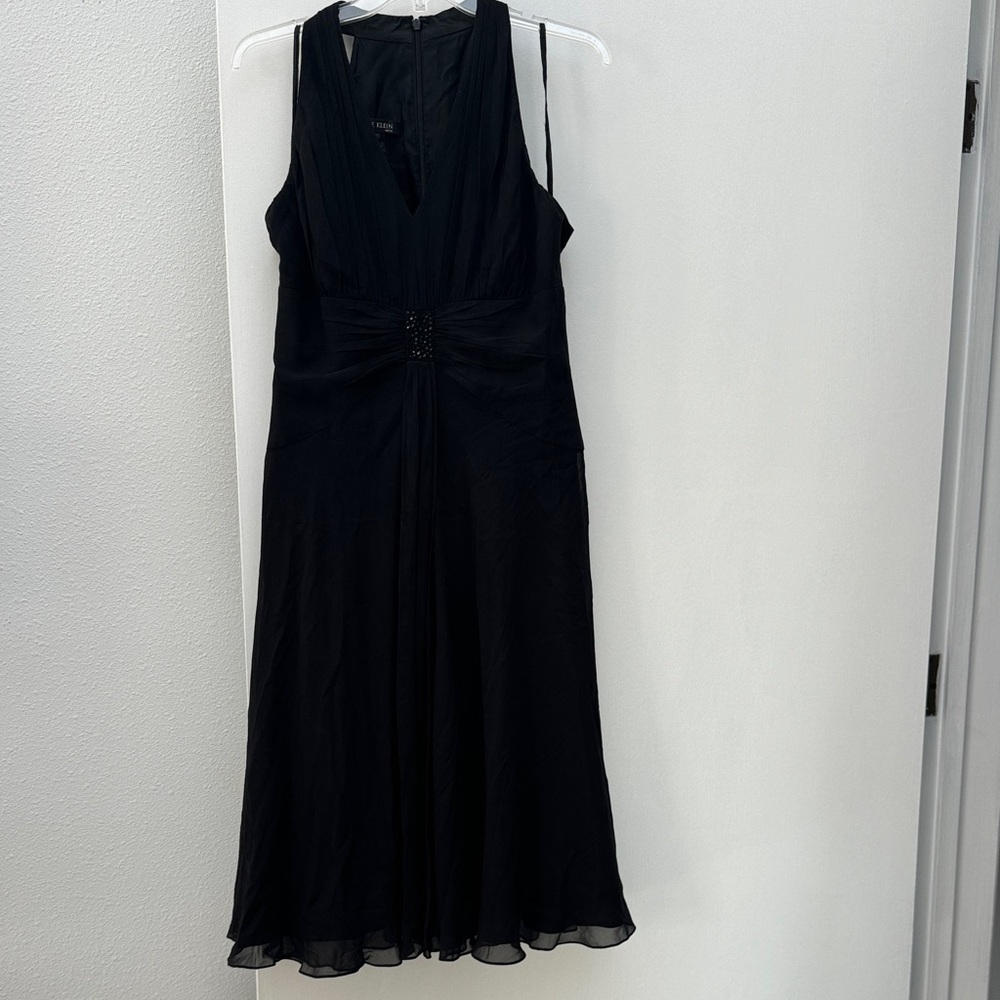 Anne Klein Black Midi Dress Y2K